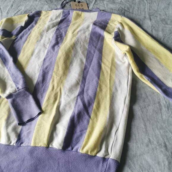 QED London cardigan in bold striped - Picture 8 of 10